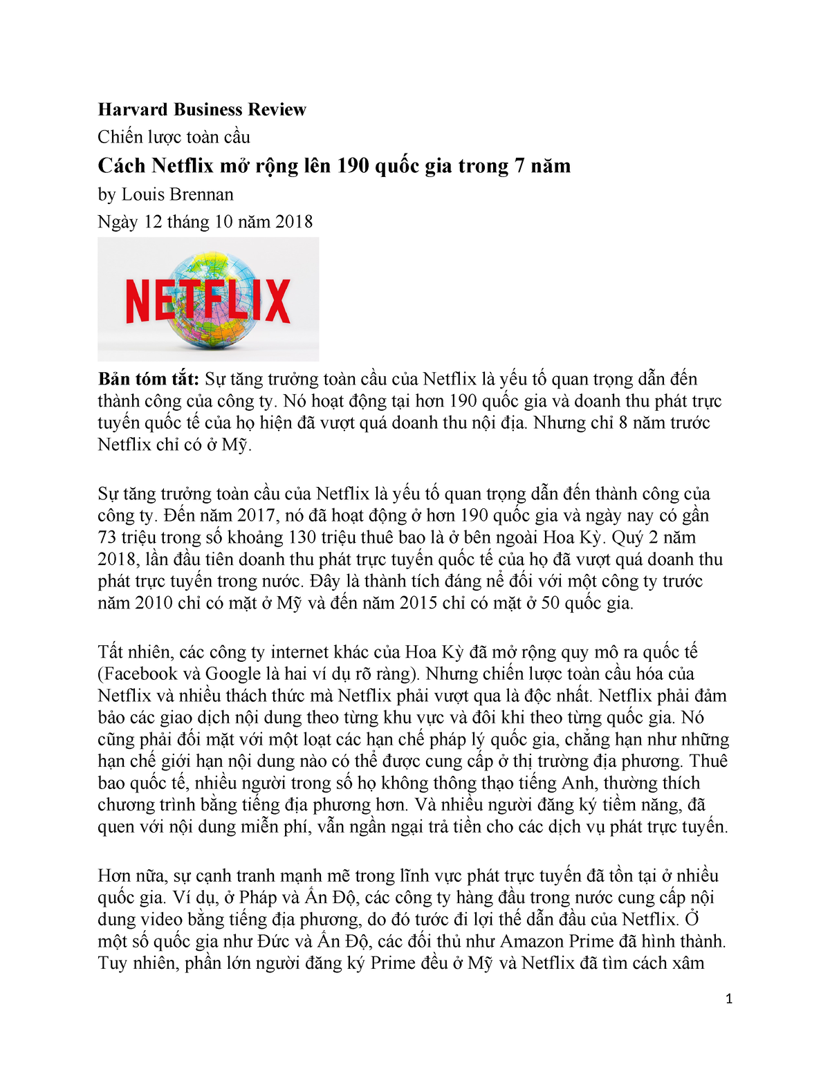 harvard business school netflix case study