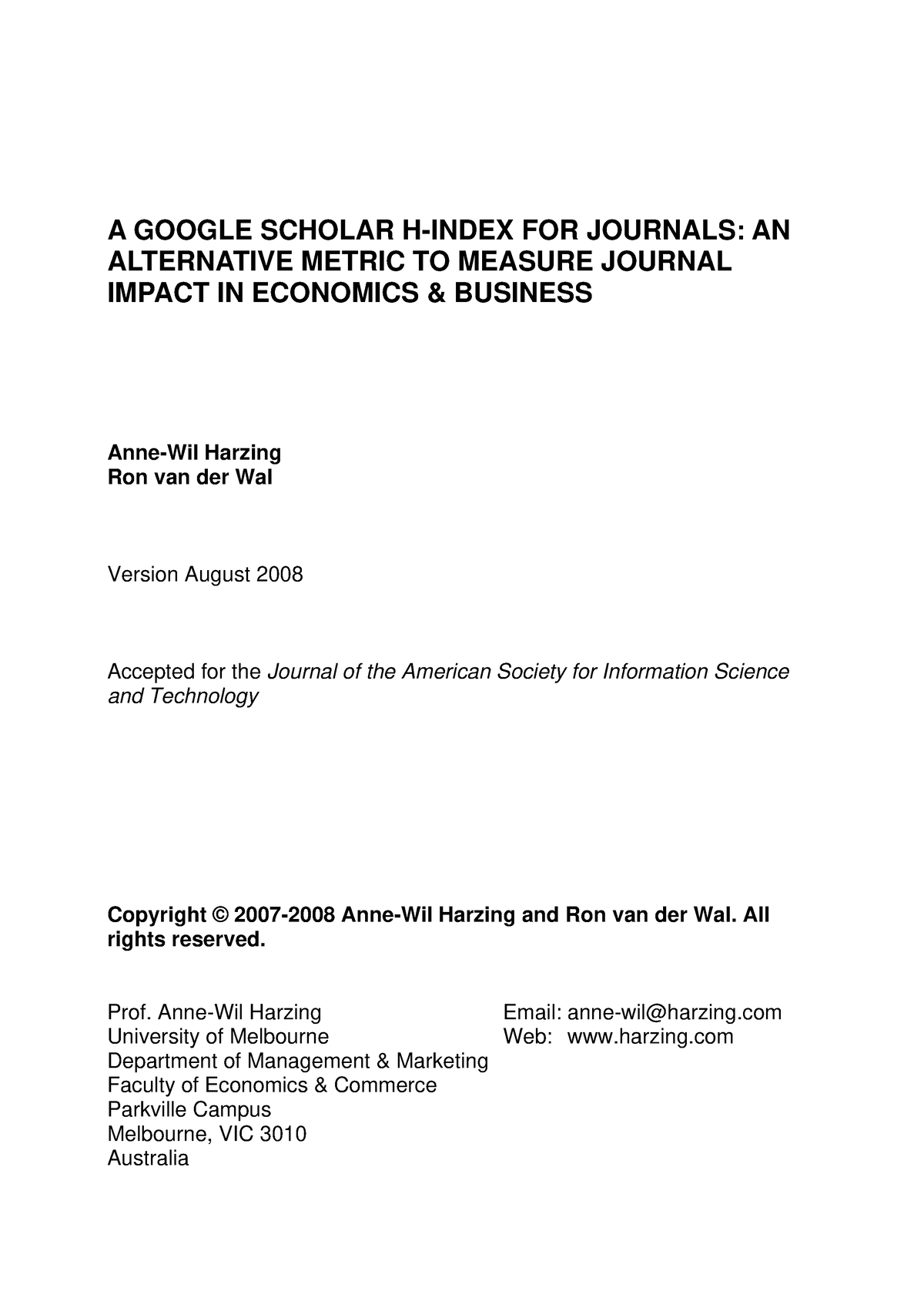 a-google-scholar-h-index-for-journals-an-pyc-1000-studocu