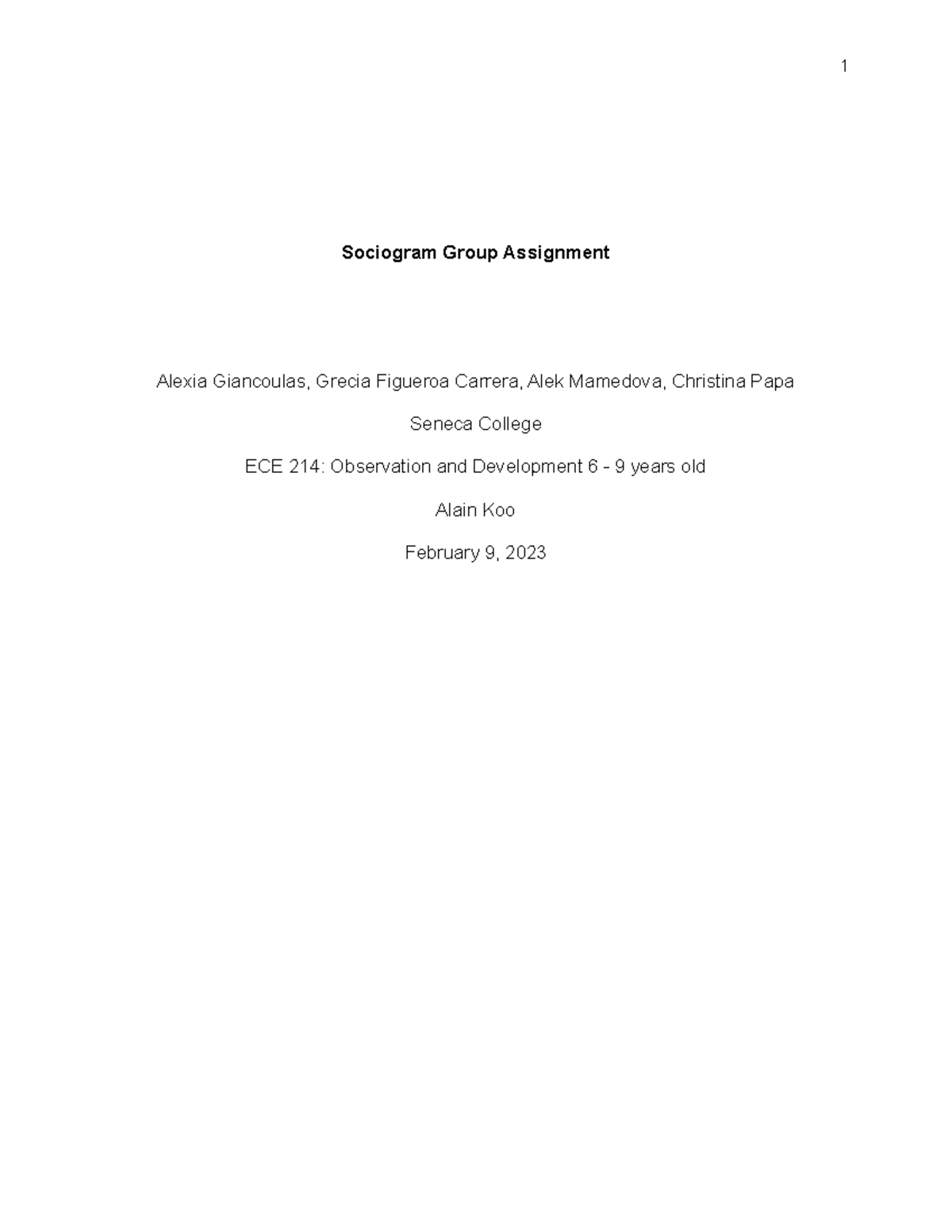 Sociogram+Group+Assignment+(ECE) - Sociogram Group Assignment Alexia ...