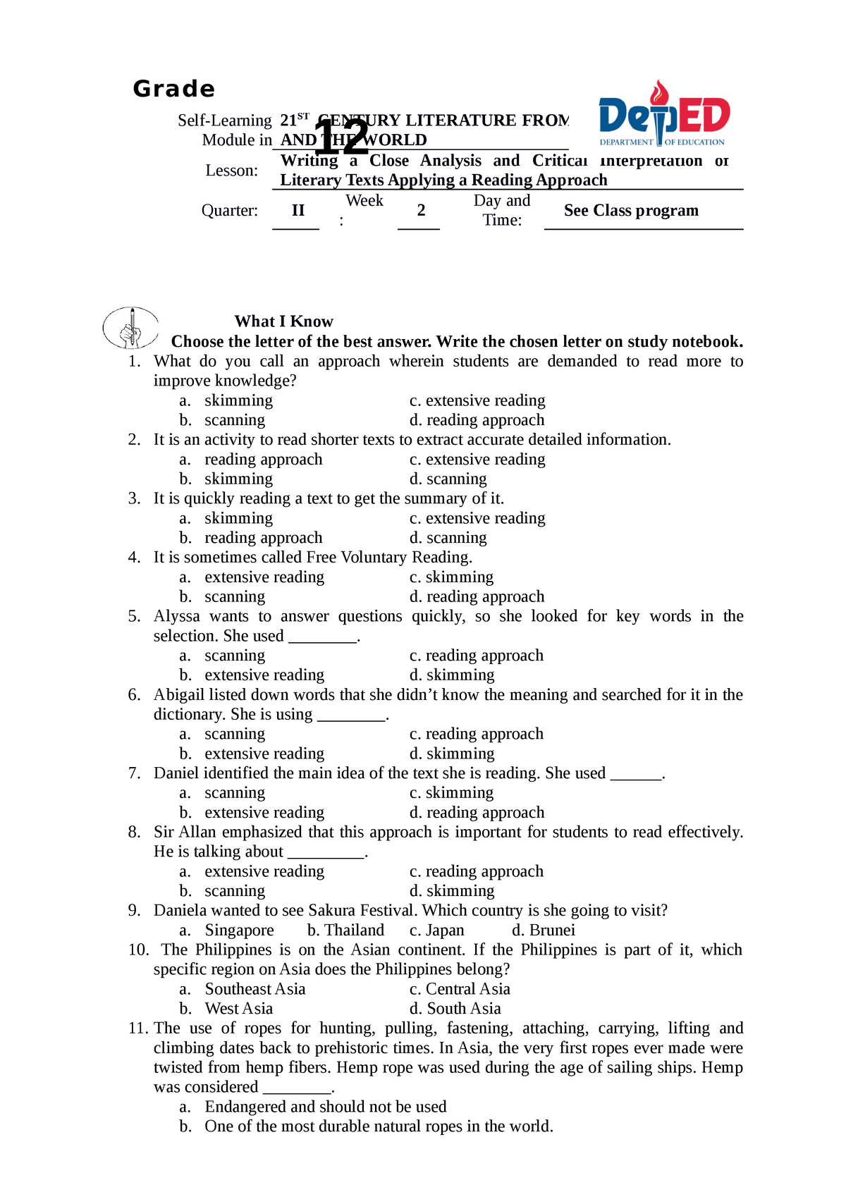 21ST CENTURY LITERATURE Writing A Close Analysis And Critical 