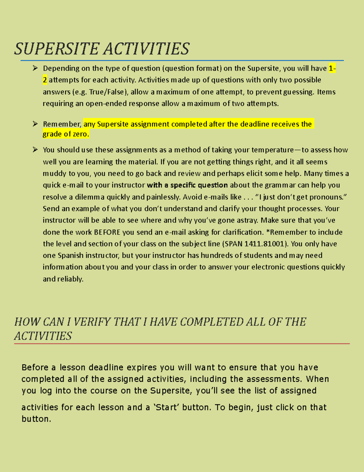 Supersite Activities 6econverted SUPERSITE ACTIVITIES Depending on