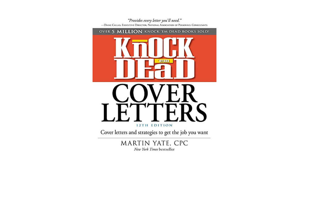 knock em dead cover letters pdf