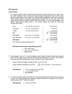 Simulasi Soal Ujian Dan Contoh Pembahasan - KURSUS BREVET PAJAK TERAPAN ...