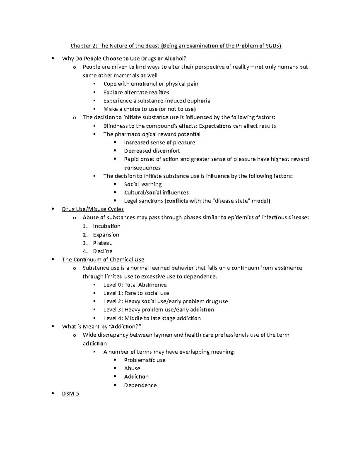 Chapter 2 PP Notes - Chapter 2: The Nature of the Beast (Being an ...