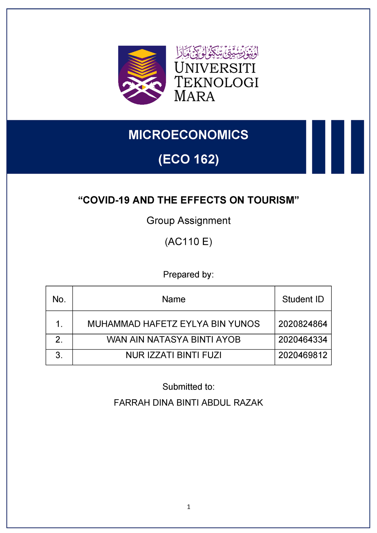 eco162 group assignment 2022