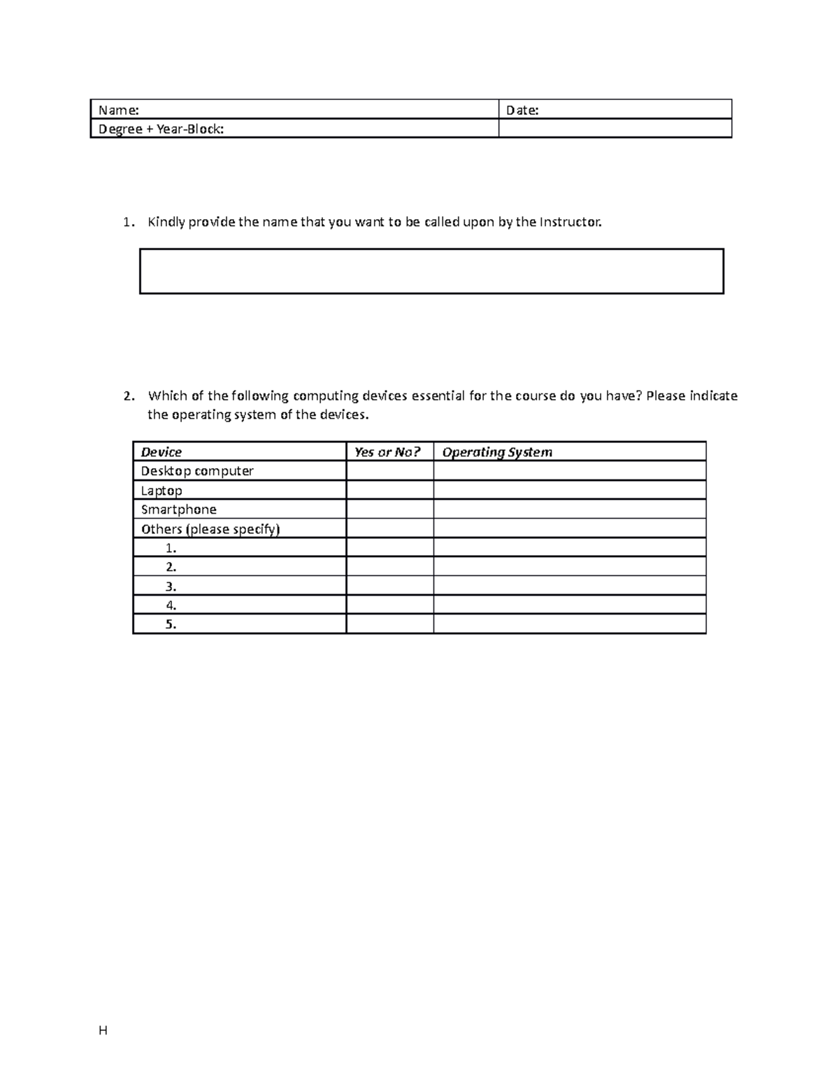 Data analysis notes name date degree year block kindly provide