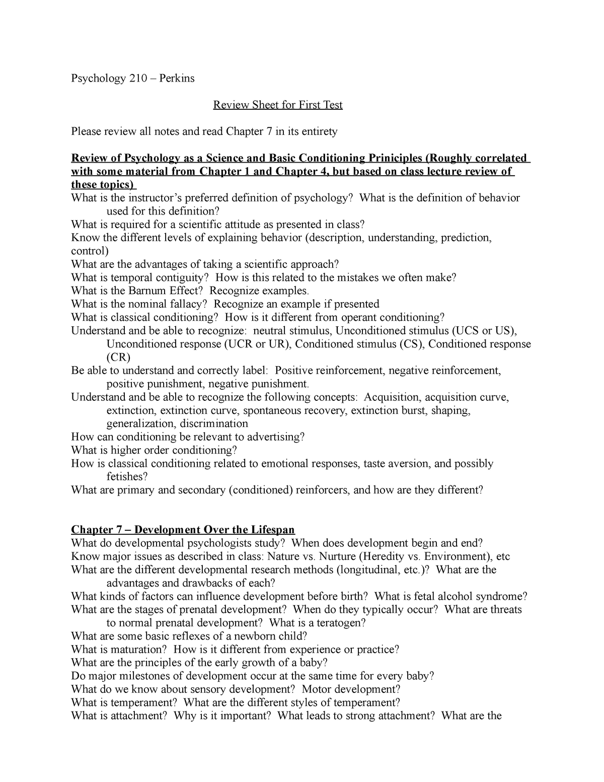 test-1-review-list-perkins-psychology-210-perkins-review-sheet
