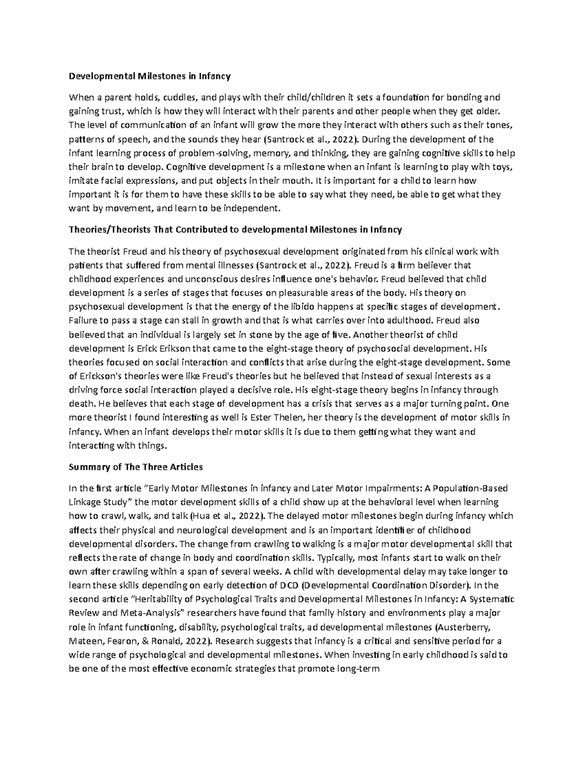 Developmental Milestones in Infancy - The level of communication of an ...