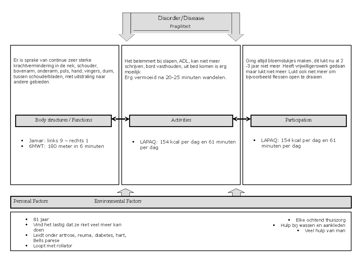 RPS formulier voorbeeld - Body structures / Functions Activities ...