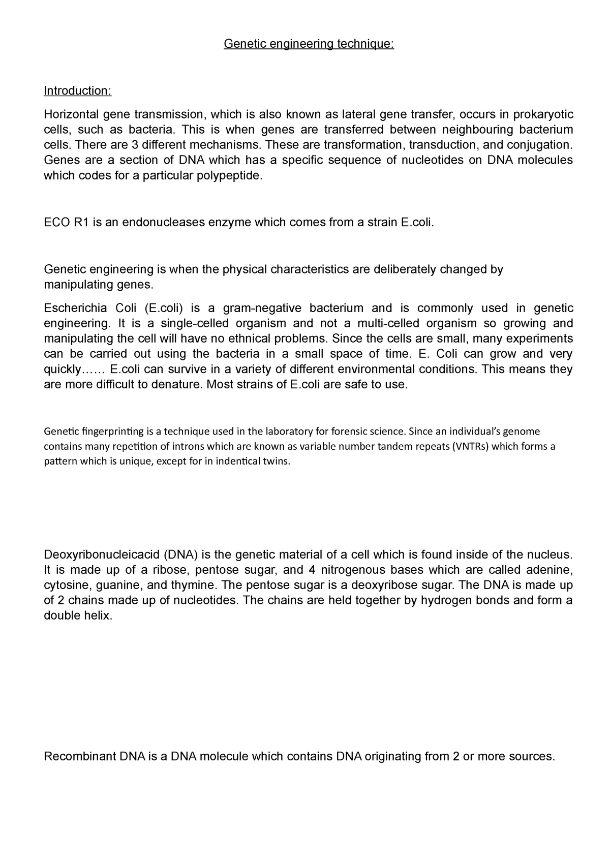 uk essay gene transformation