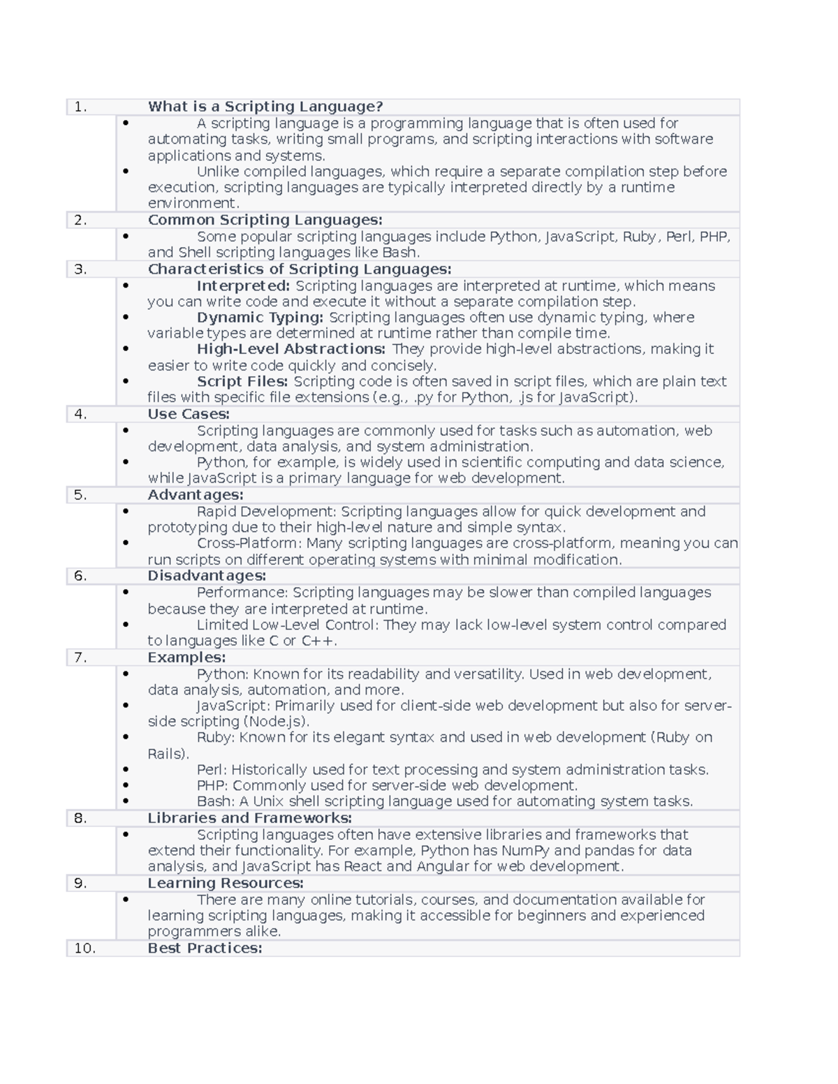 3547What is a Scripting Language - 1. What is a Scripting Language? A ...