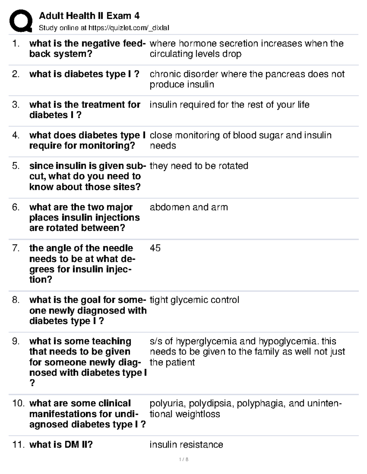 EXAM4 - study material - Study online at quizlet/_dixlal what is the ...