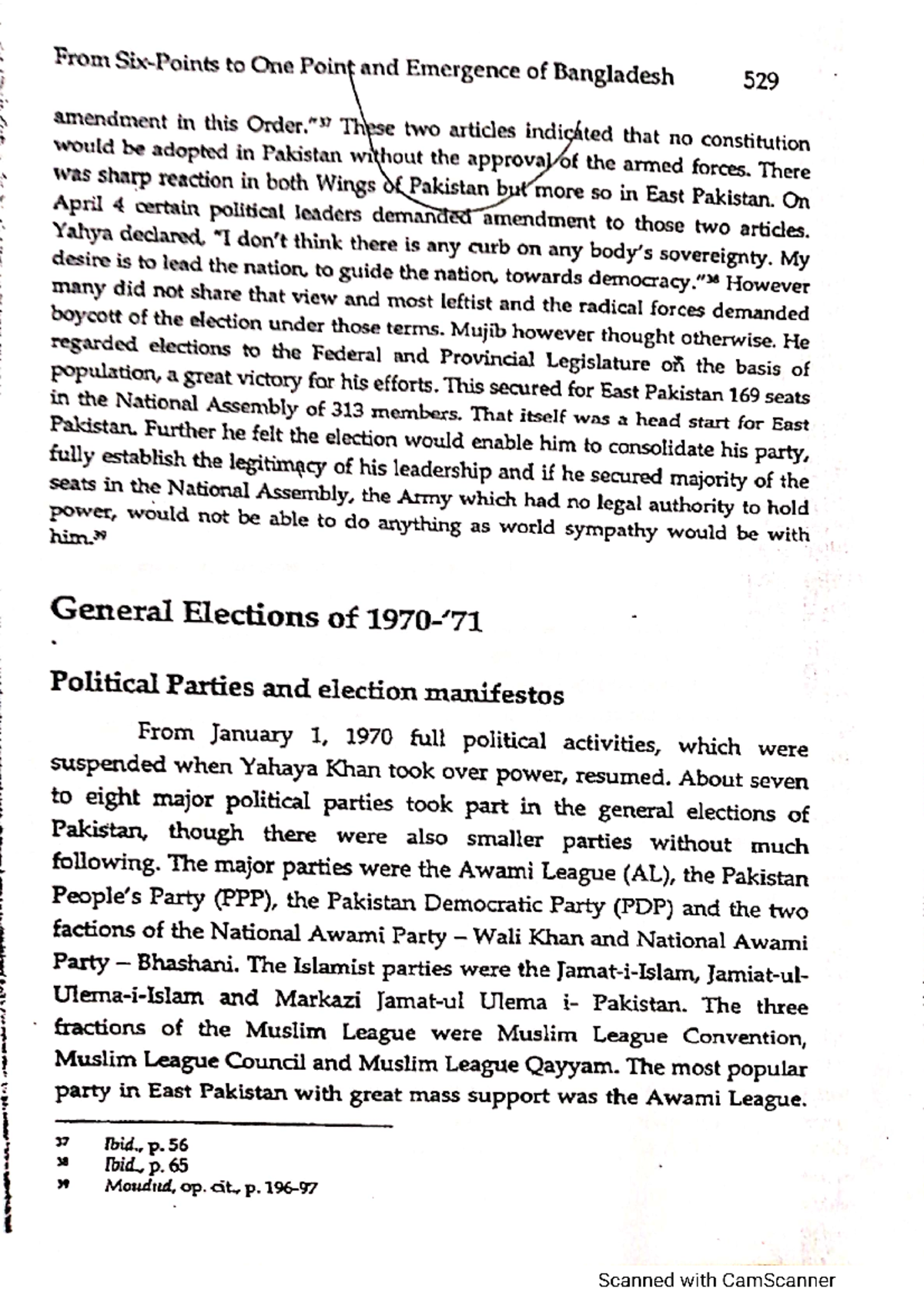 1970 election - Reading Material - From to One Point and Emergence of ...