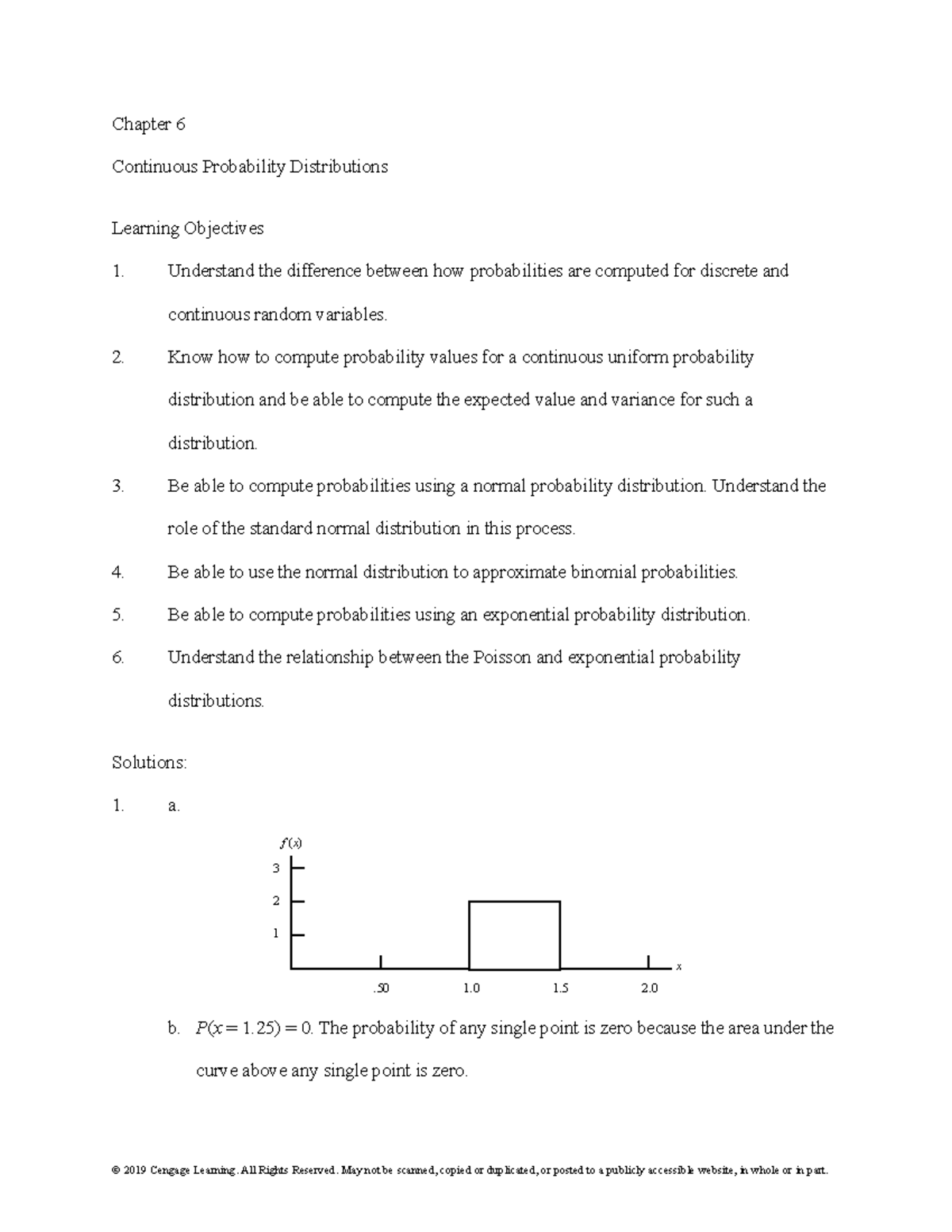 Chapter 06 - Business Statistics - Chapter 6 Continuous Probability ...