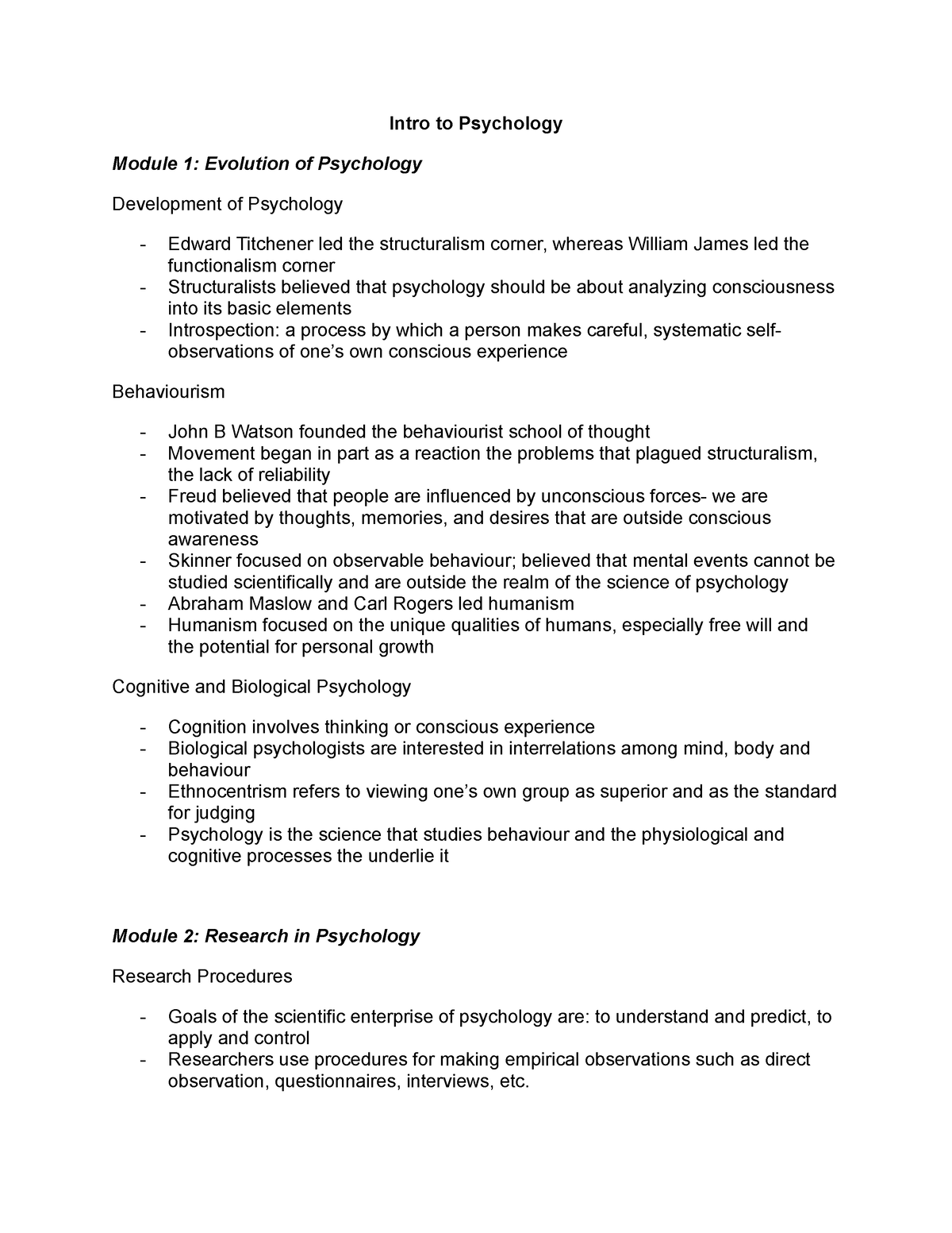 psychology studies assignments