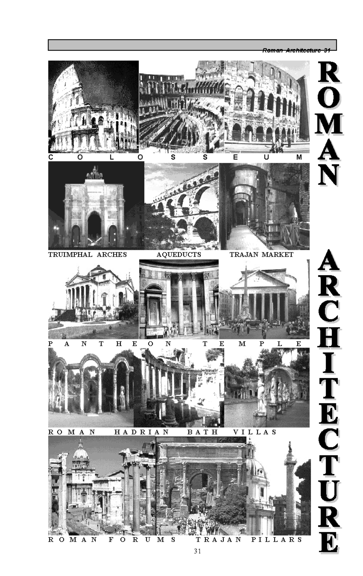 D - Roman 31-39 Revised - Roman Architecture 31 C O L O S S E U M ...