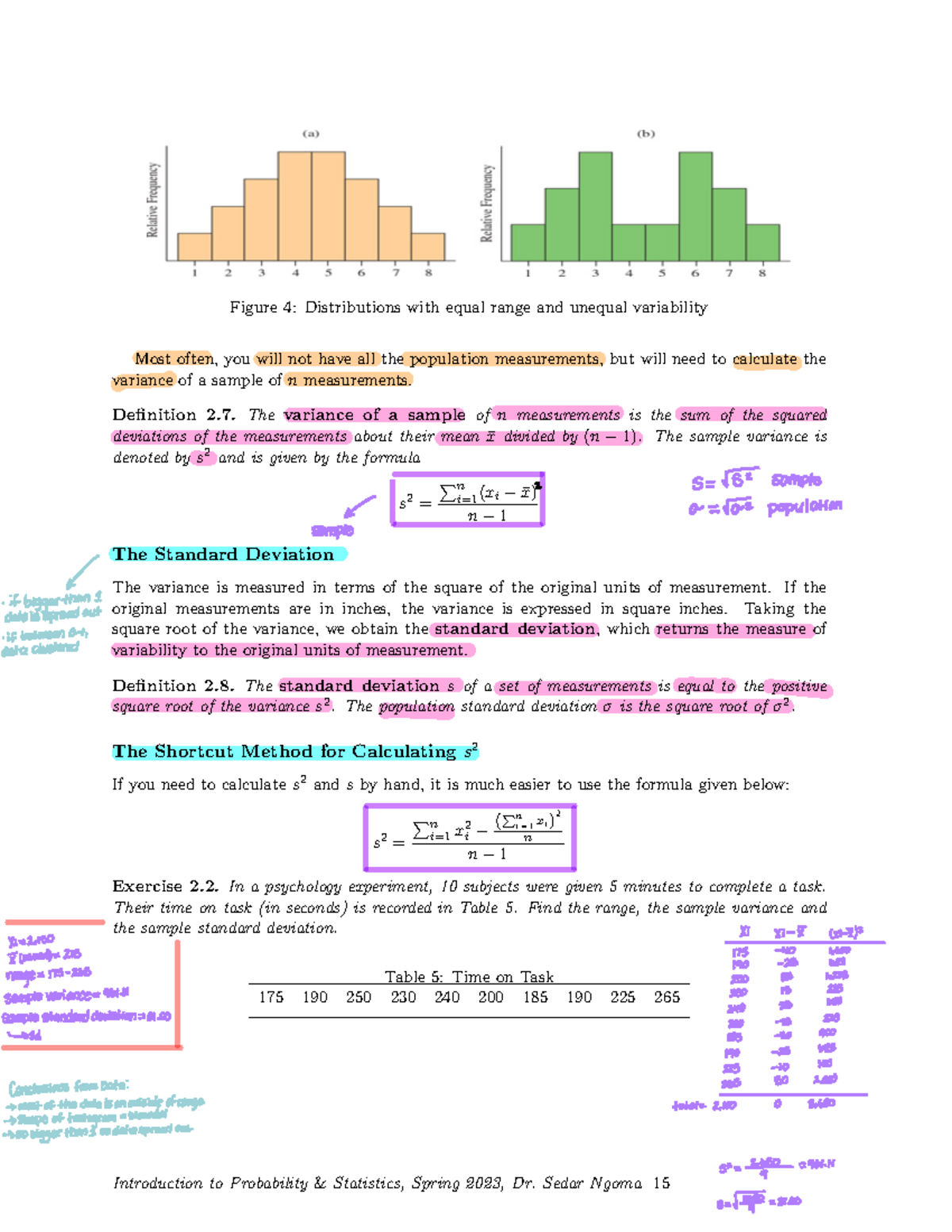 Lecture Note 1 - Describing Data with Numerical Measures - Figure 4 ...