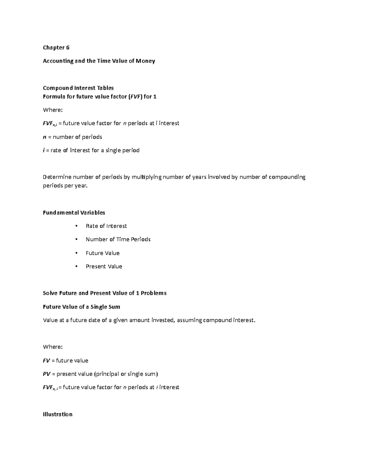 Chapter 6 Lecture Notes 3 - Chapter 6 Accounting and the Time Value of ...