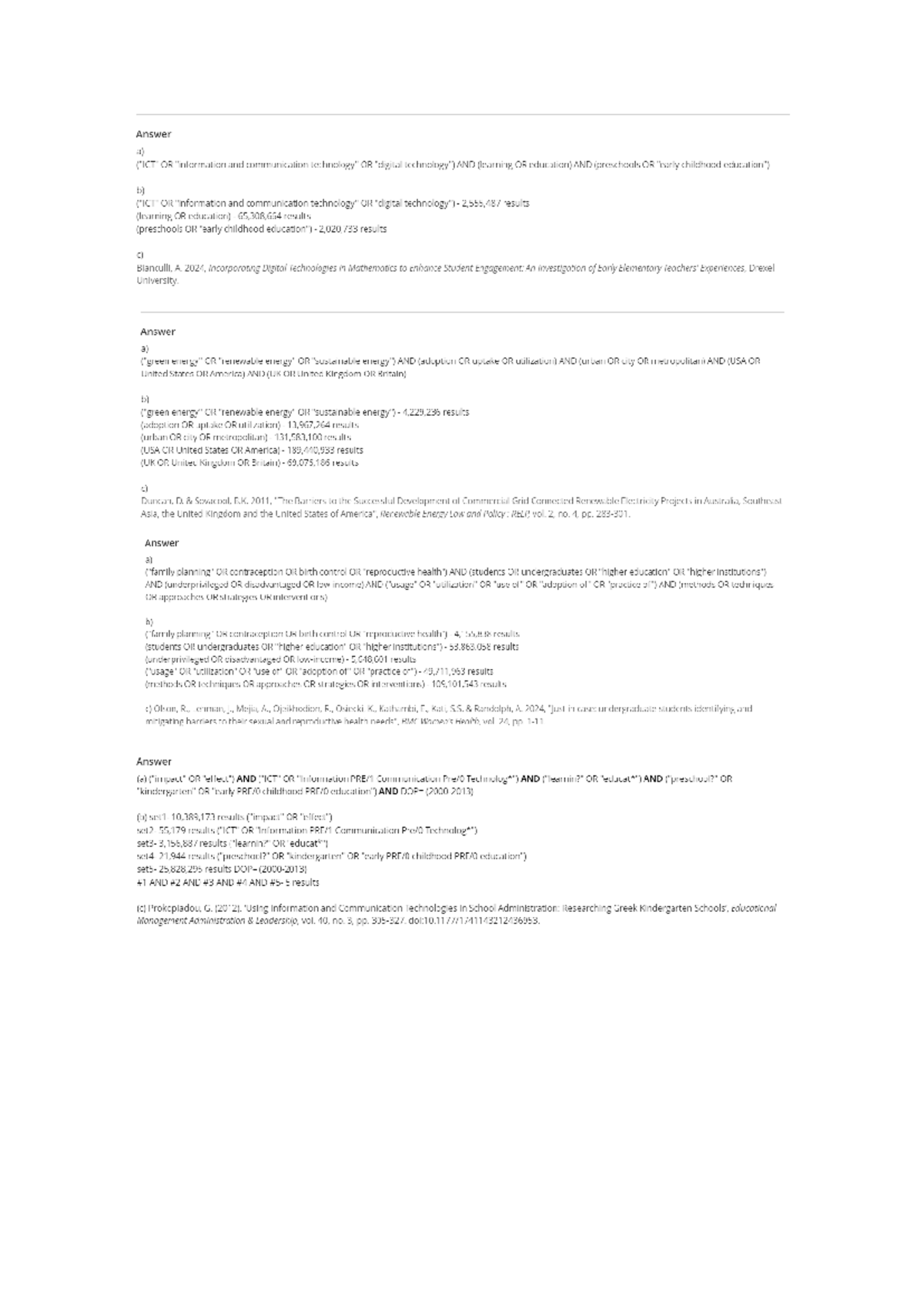 Answers to Practical 6 Building Block - Answer a) OR and communication ...