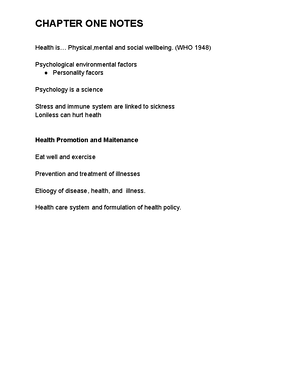 Health 3 - This is the 3rd section of notes for chapter 1 - Research ...