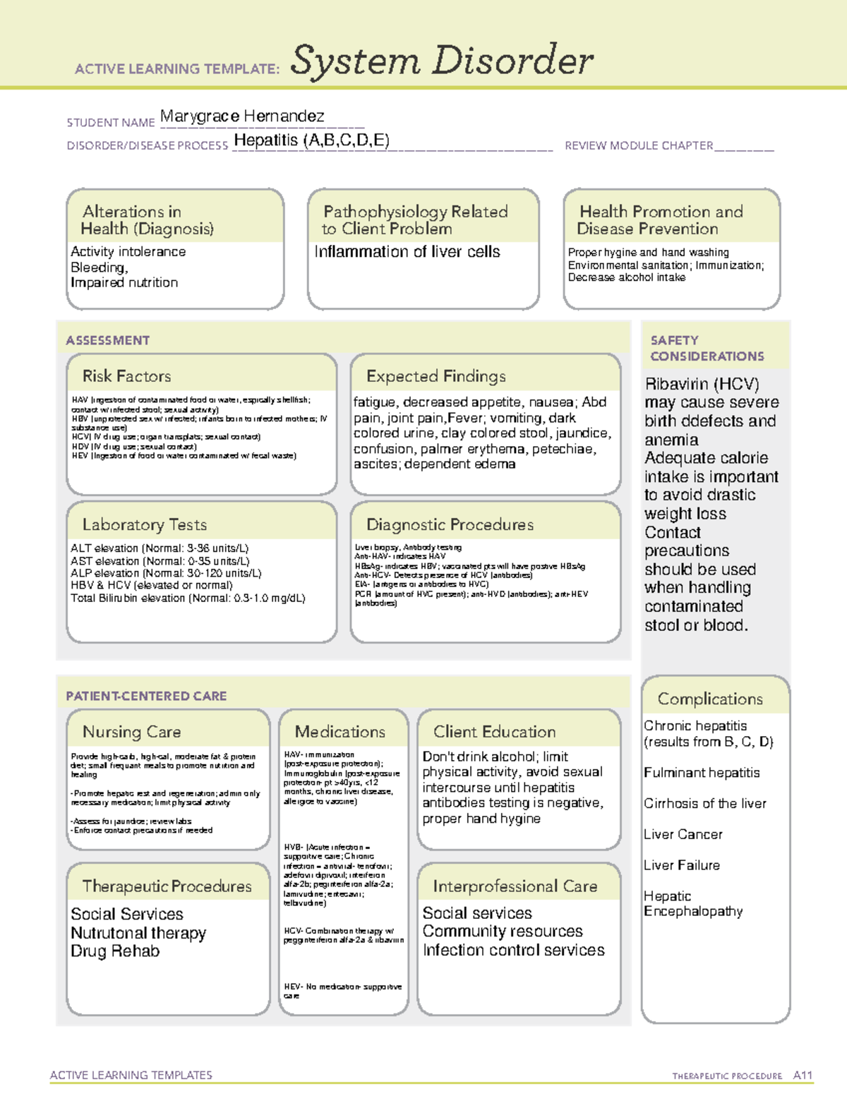 Active Learning Template Hepatitis - ACTIVE LEARNING TEMPLATES ...