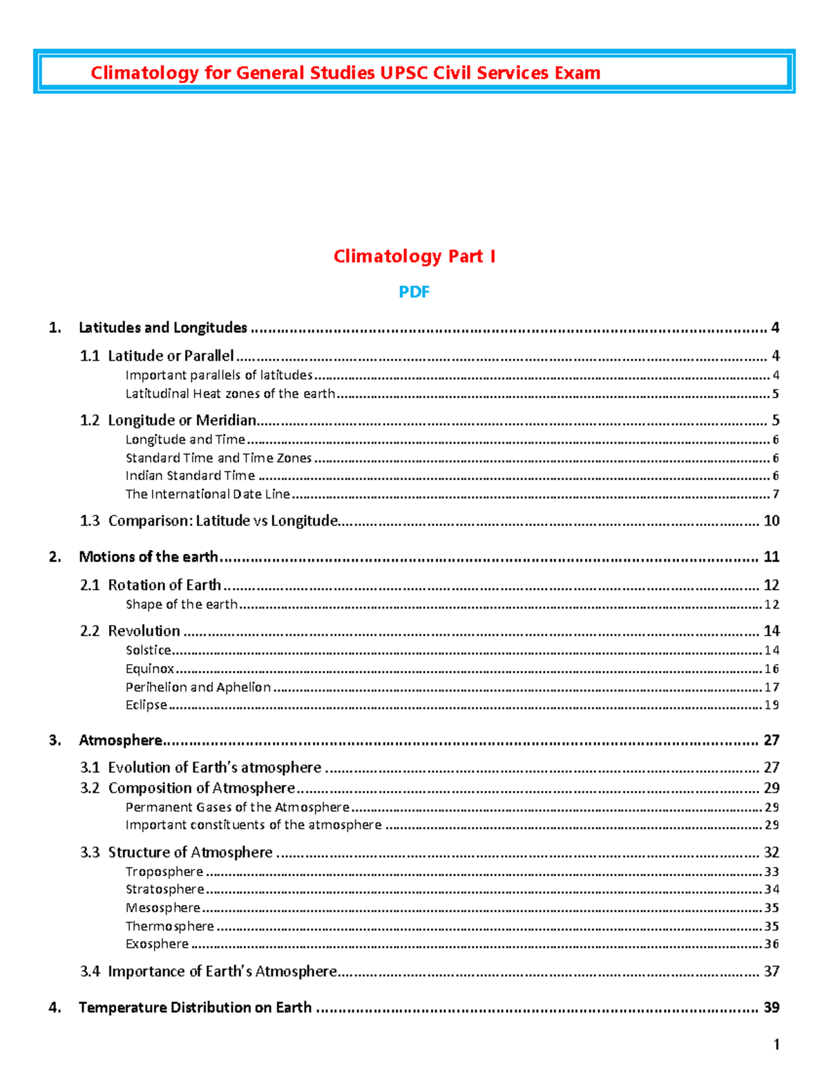 Geo19 2 Climatology 1 - Basic Elements Of MAPS, Components And ...