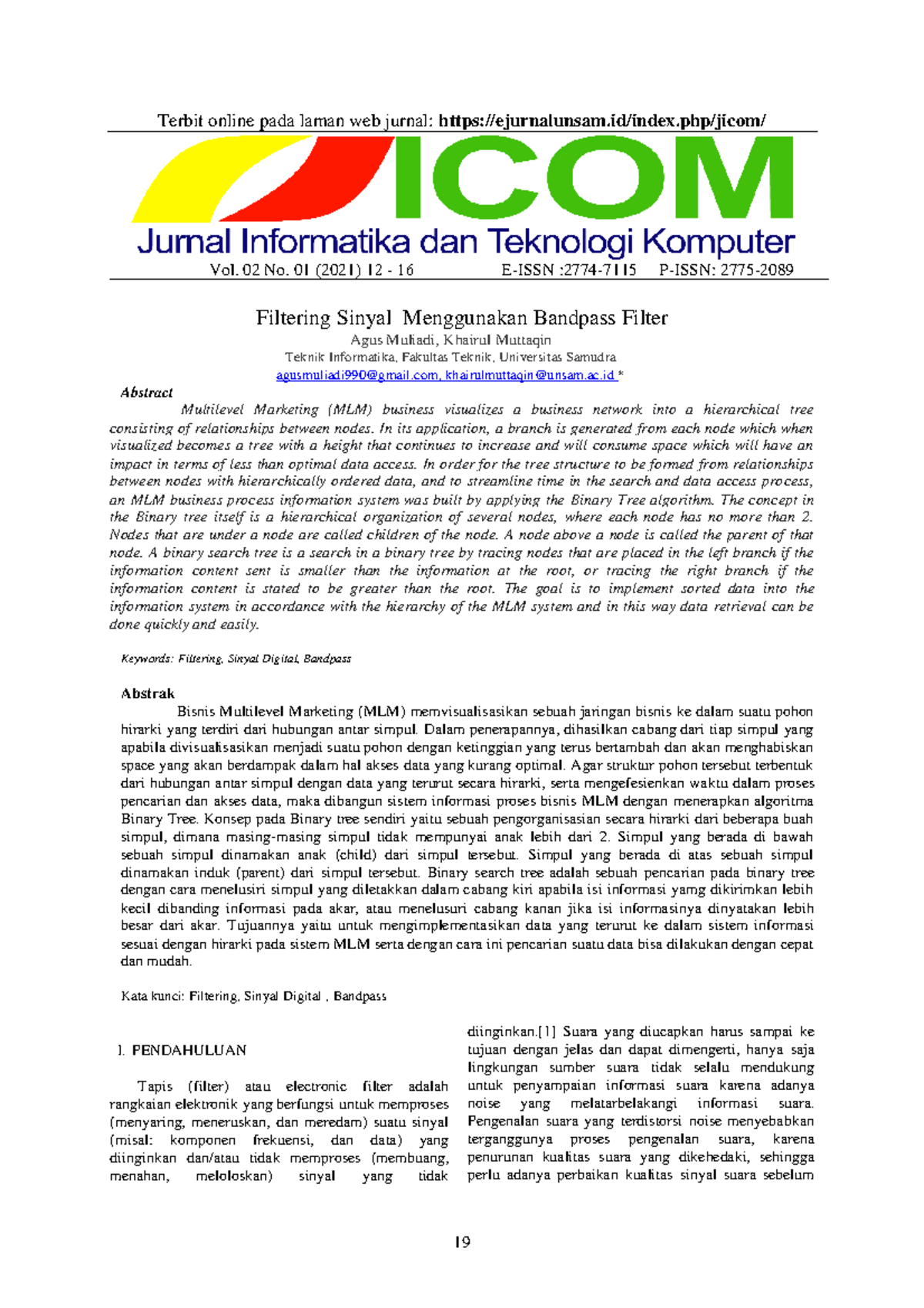 Notes Application - Terbit Online Pada Laman Web Jurnal: Ejurnalunsam ...