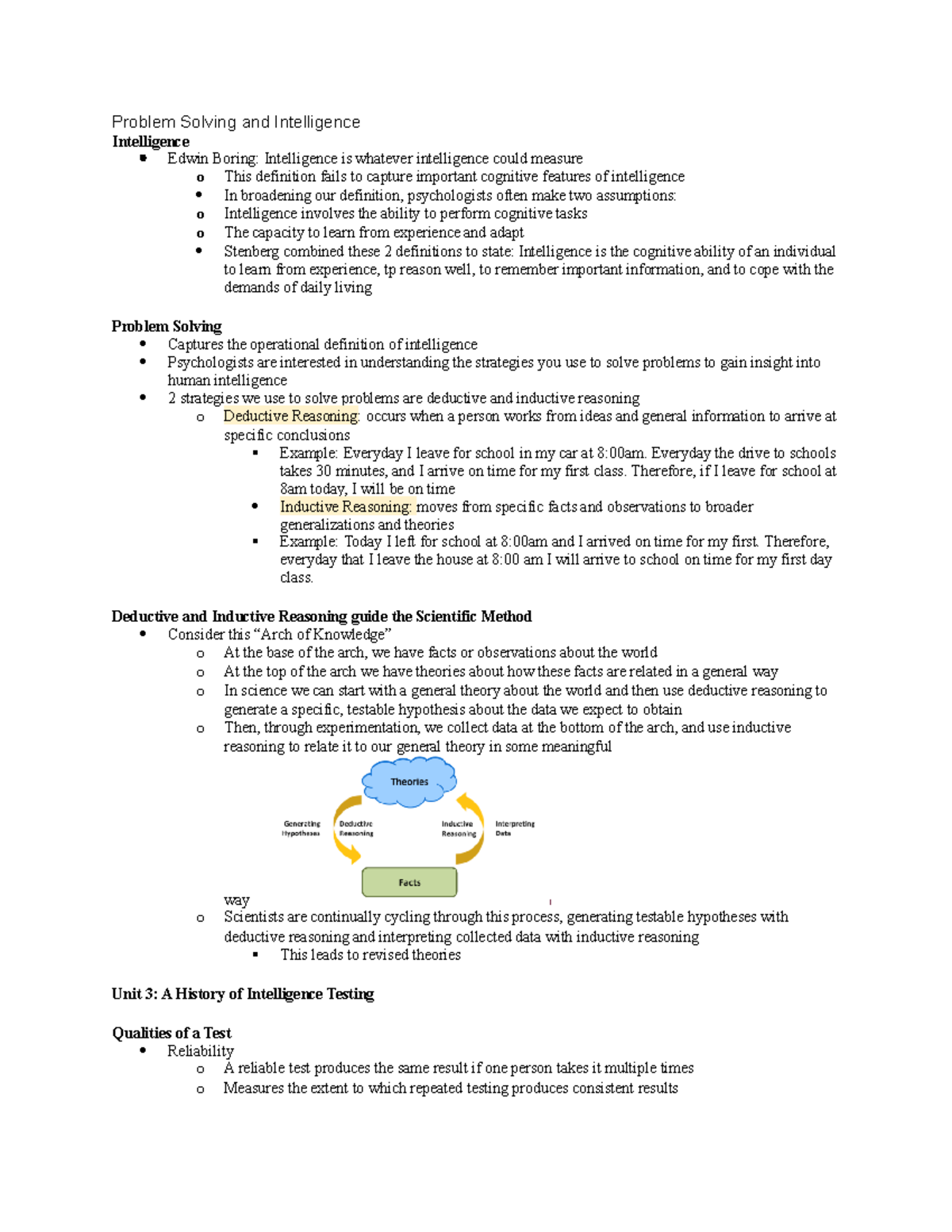 problem solving and intelligence psych 1x03