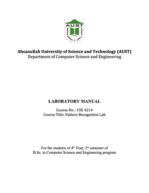 CSE3200-Lab Manual - LAB MANUAL: CSE 3200 SOFTWARE DEVELOPMENT V ...