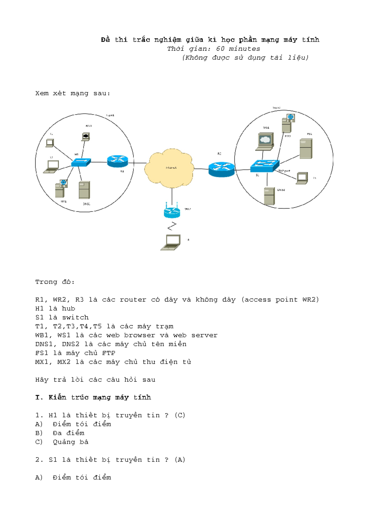 Cn Quiz V2 Dapan - Qqqqqq - Đề Thi Tr C Nghi M Gi A Kắ ệ ữ ì H C Ph N M ...