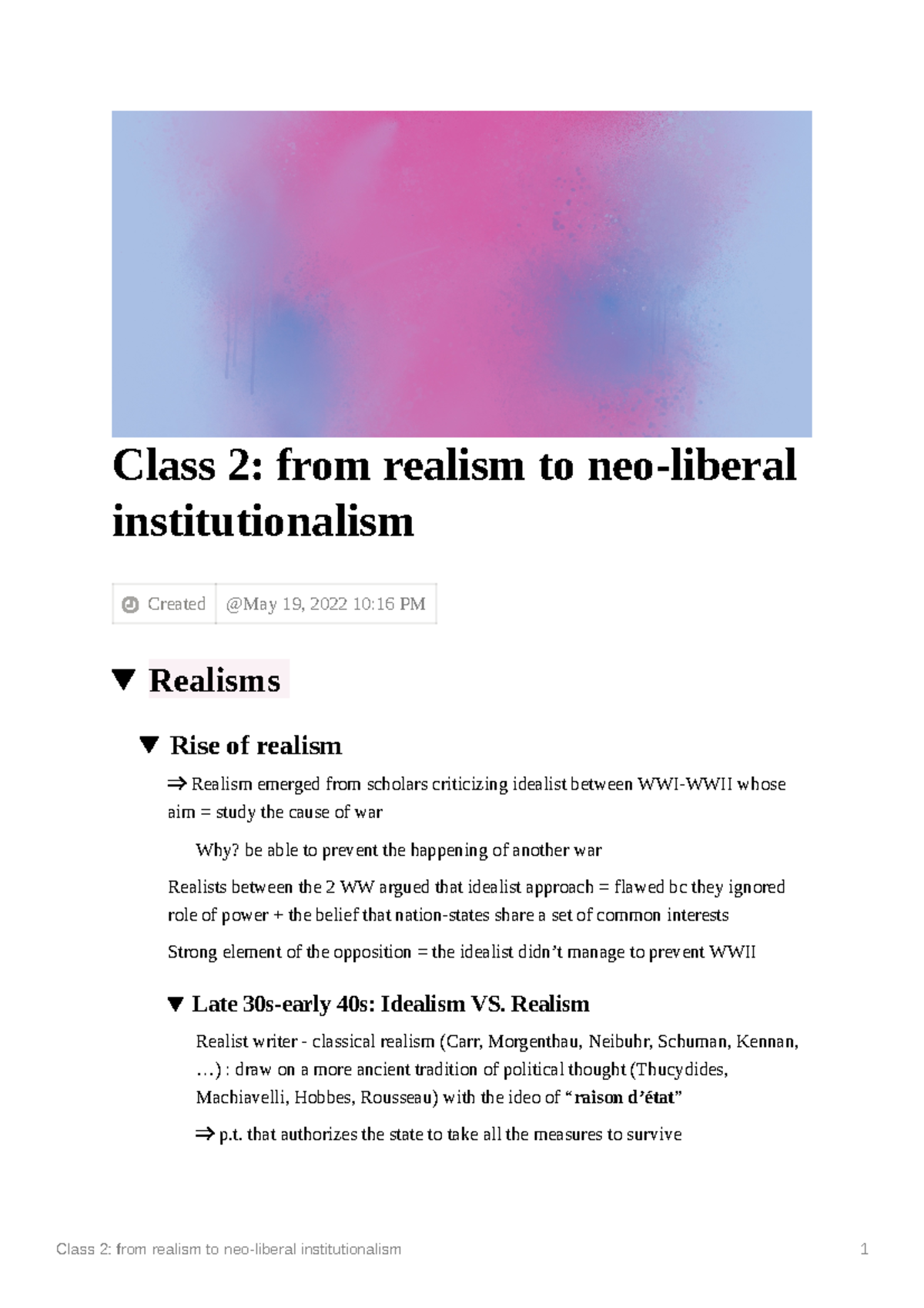 class-2-from-realism-to-neo-liberal-institutionalism-class-2-from