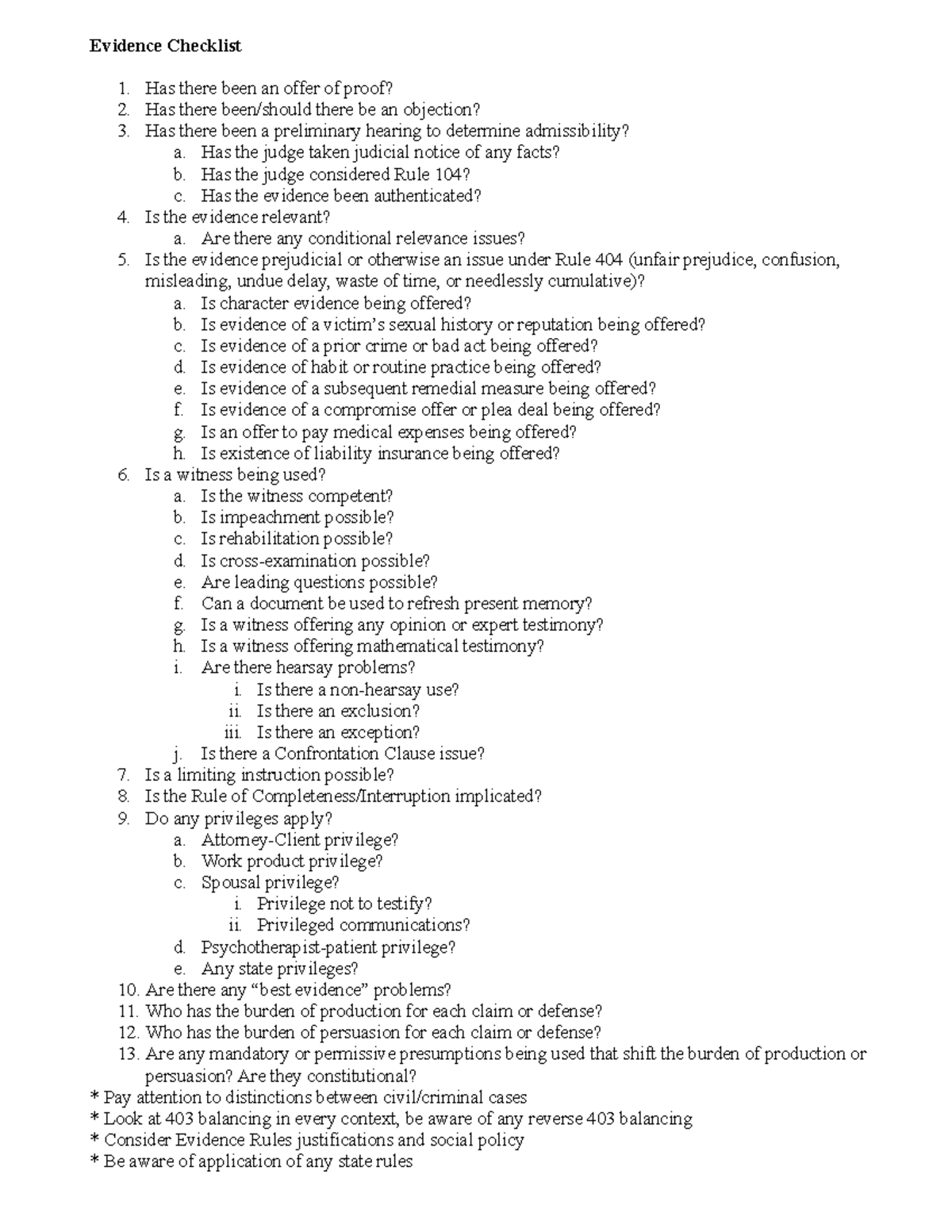 evidence-anonymous-short-outline-evidence-checklist-has-there-been-an