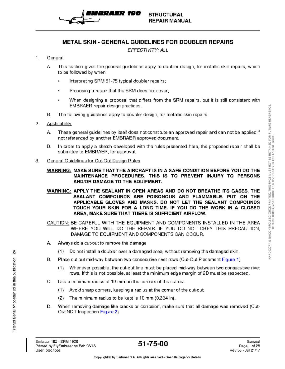 Capitulo 51 SRM Structural Repair Manual B727 - METAL SKIN - GENERAL ...