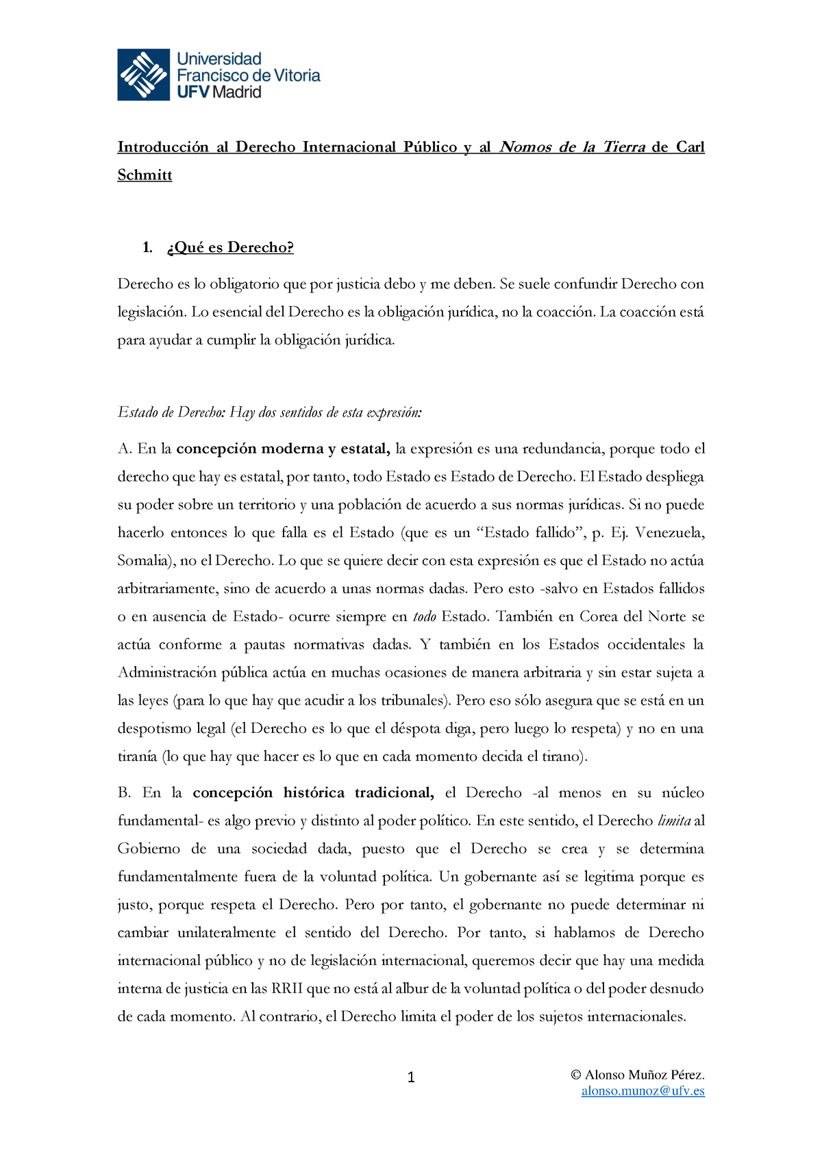 Introducción Al Derecho Internacional Público Y Al Nomos De La Tierra ...