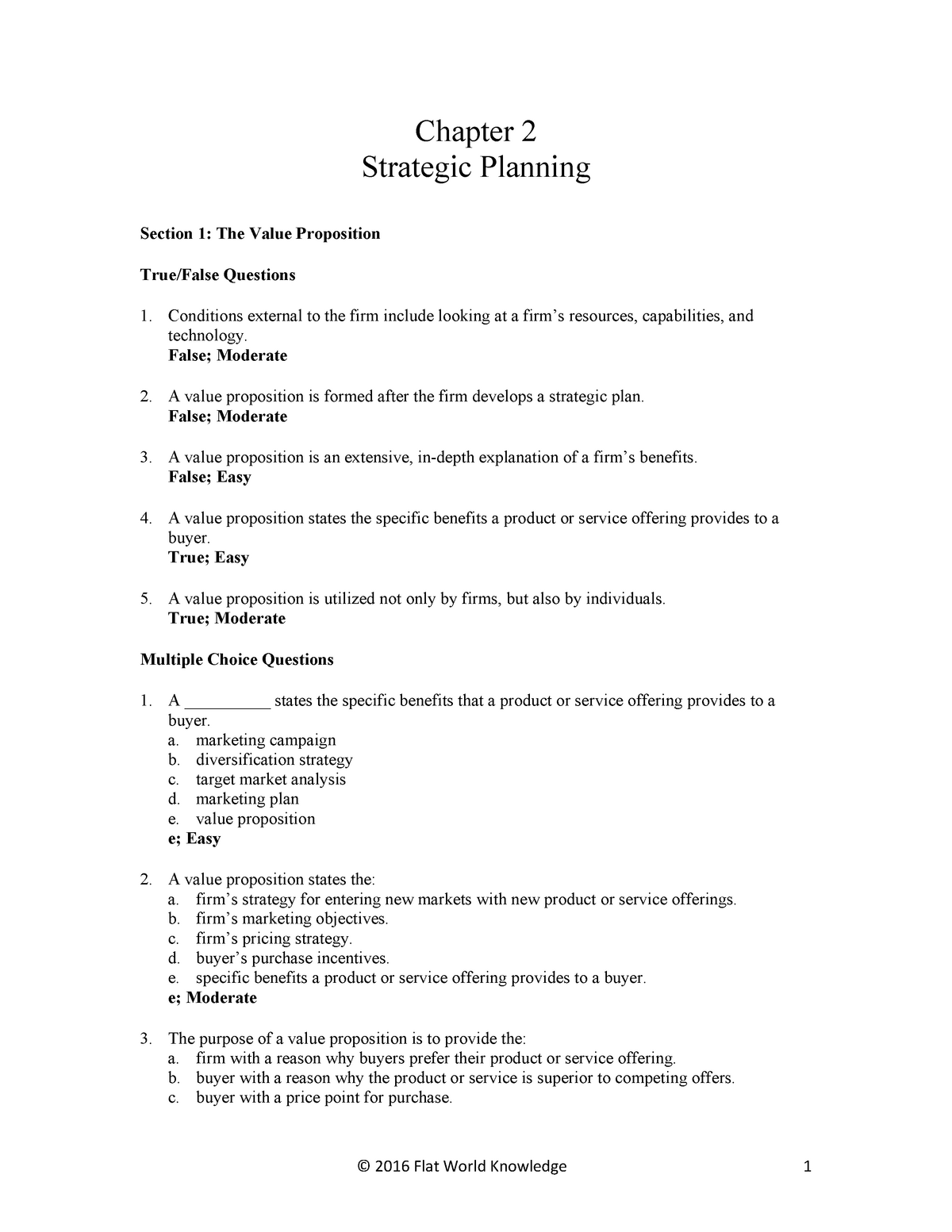 Positioning Value PropositionnCompare MKT mix strategies between your  company and the direct - Studocu