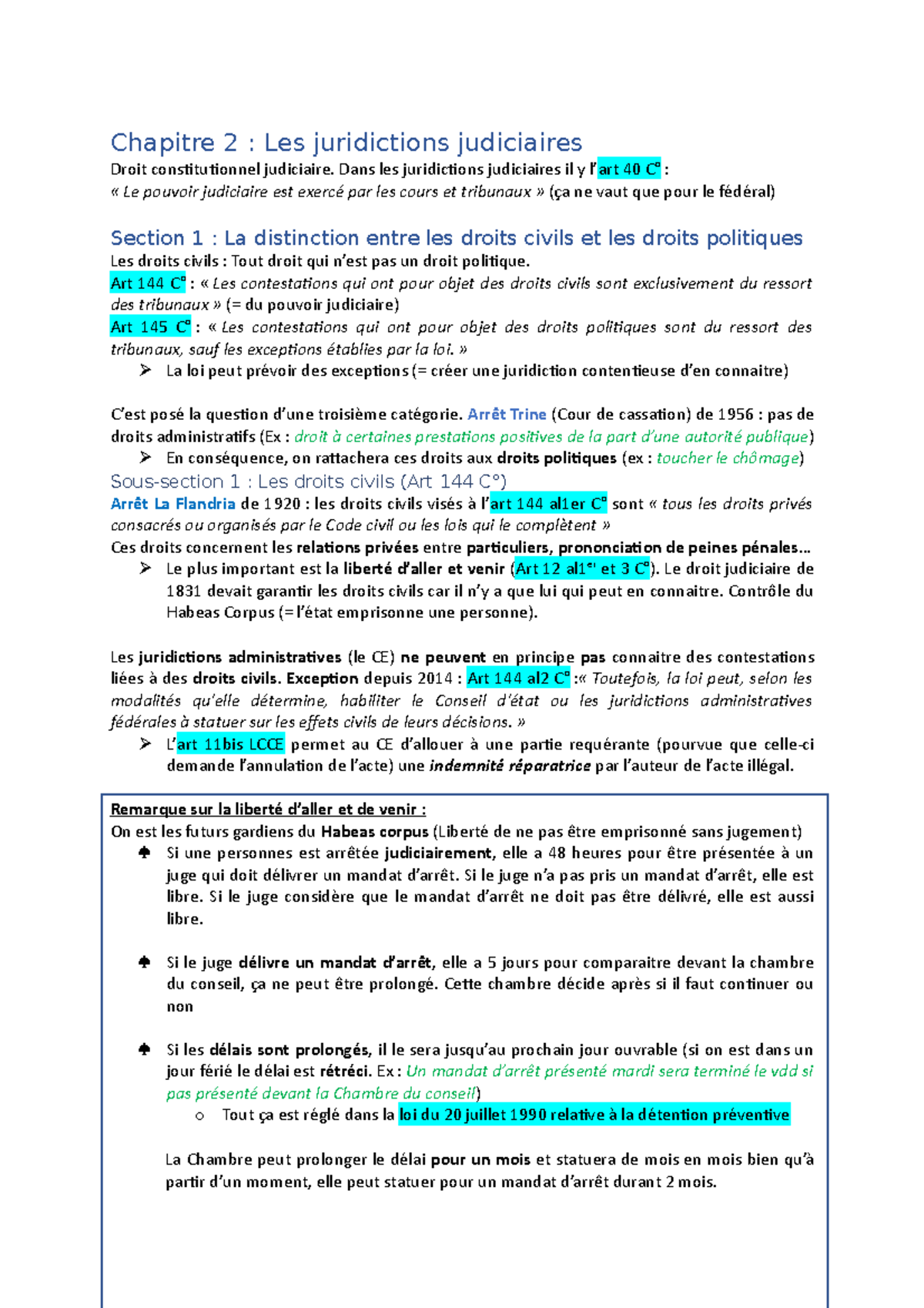 Chapitre 3 - Les juridictions judiciaires - Chapitre 2 : Les ...