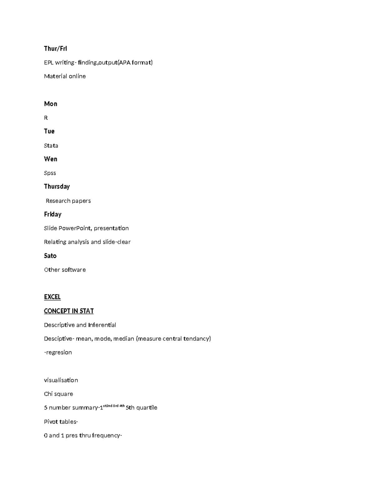 Program data analysis - useful for academic progress - Thur/Fri EPL ...