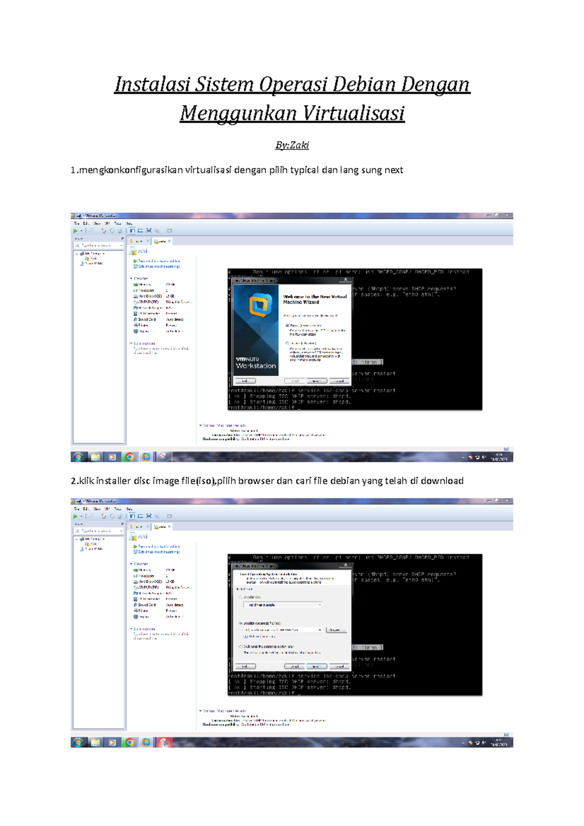 Instalasi Sistem Operasi Debian Dengan Menggunkan Virtualisasi ...