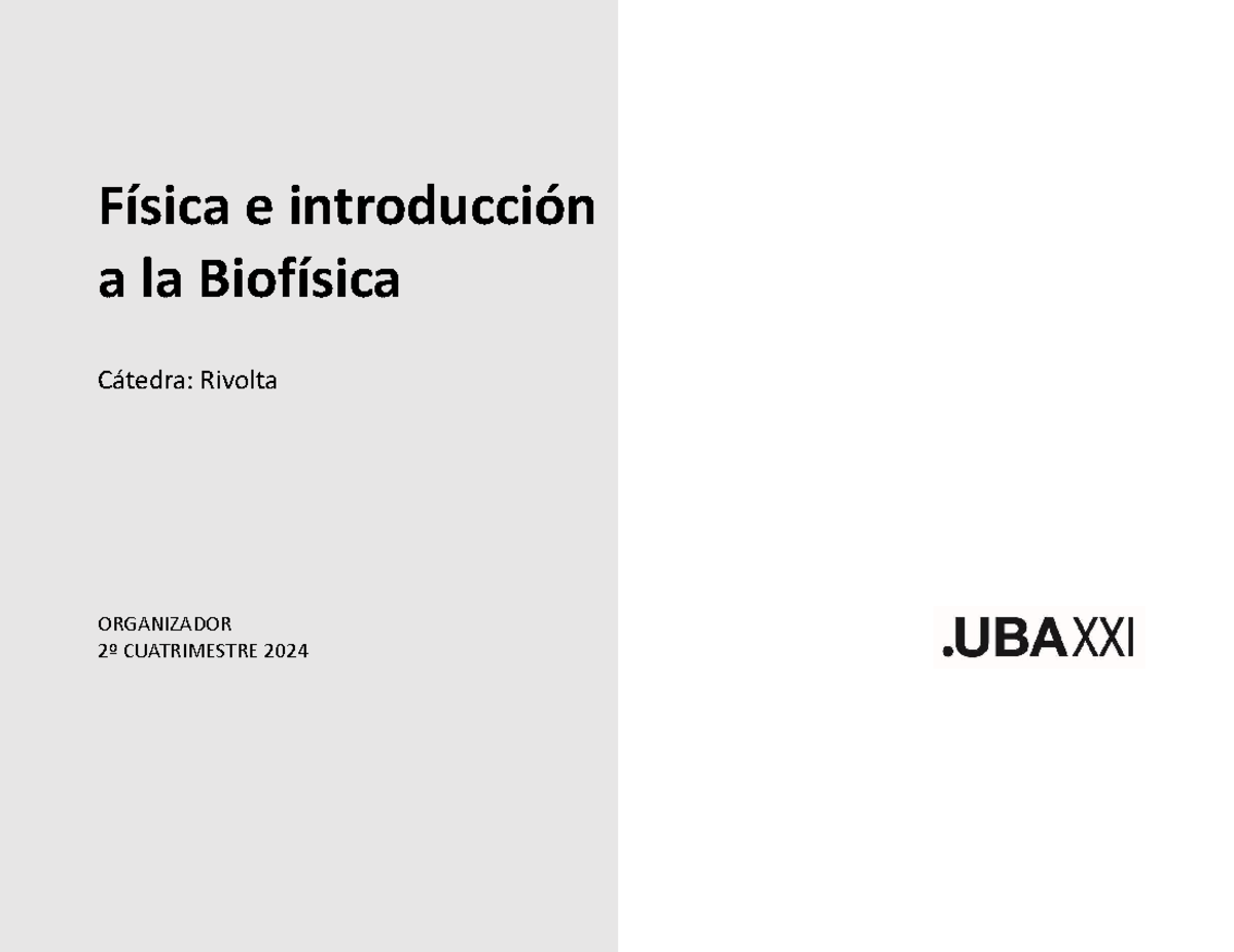 Organizador tabla 2c 2024 - Física e introducción a la Biofísica ...