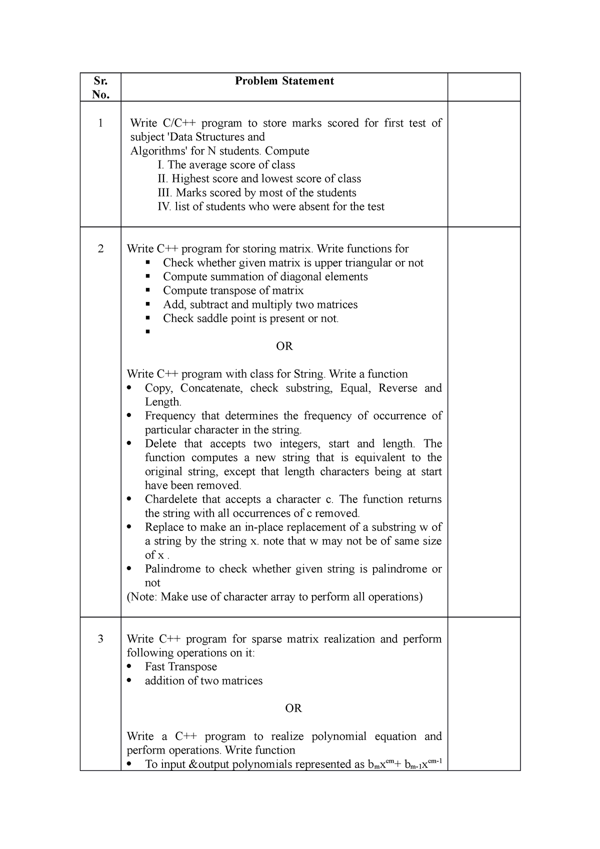 assignment no 1 code 405