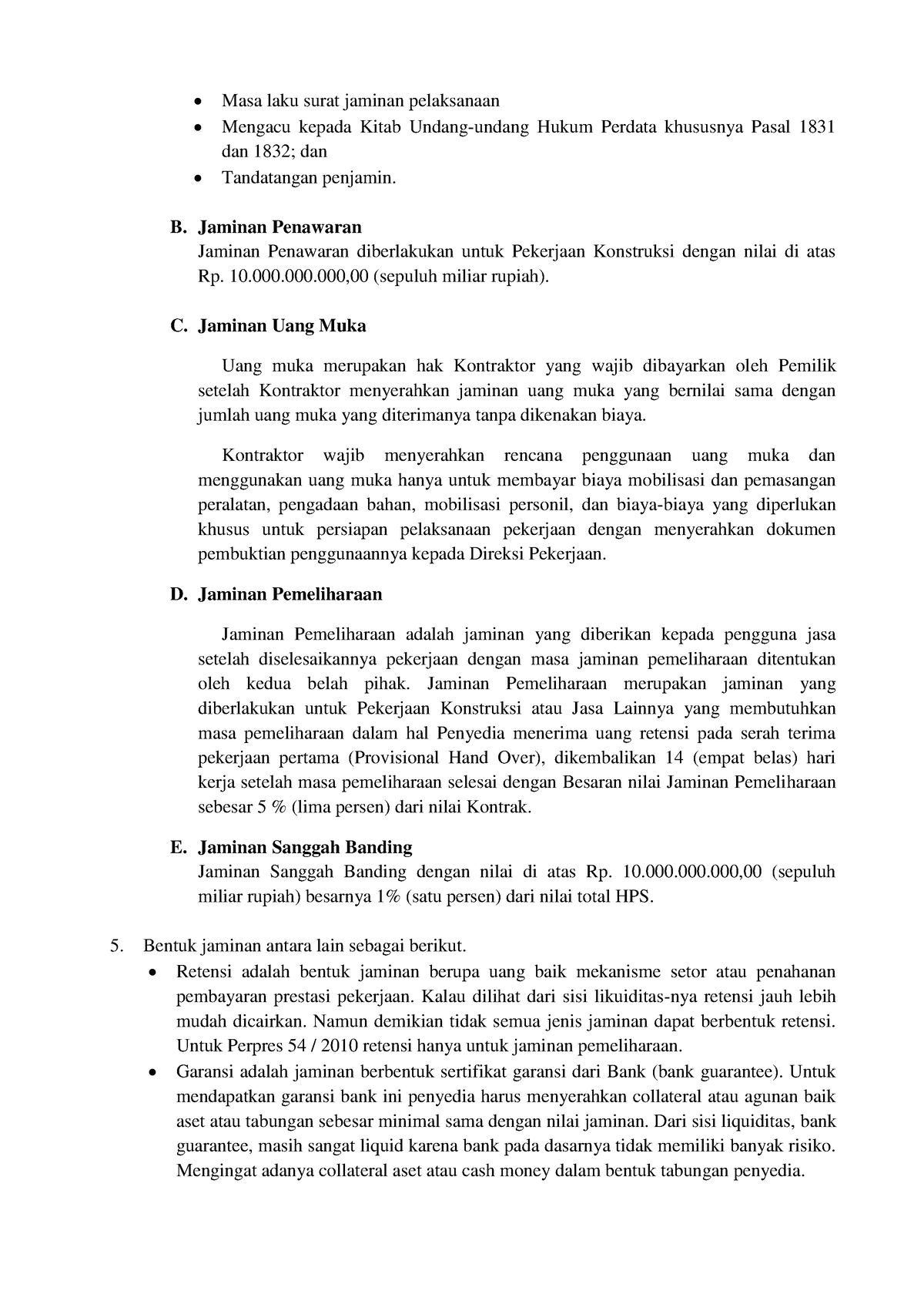 Midtest AHDP-PART 2 - Masa Laku Surat Jaminan Pelaksanaan Mengacu ...