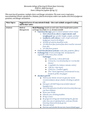 Adult 2 Final Exam Blueprint - NUR 231: Adult Nursing 2 Final Exam ...