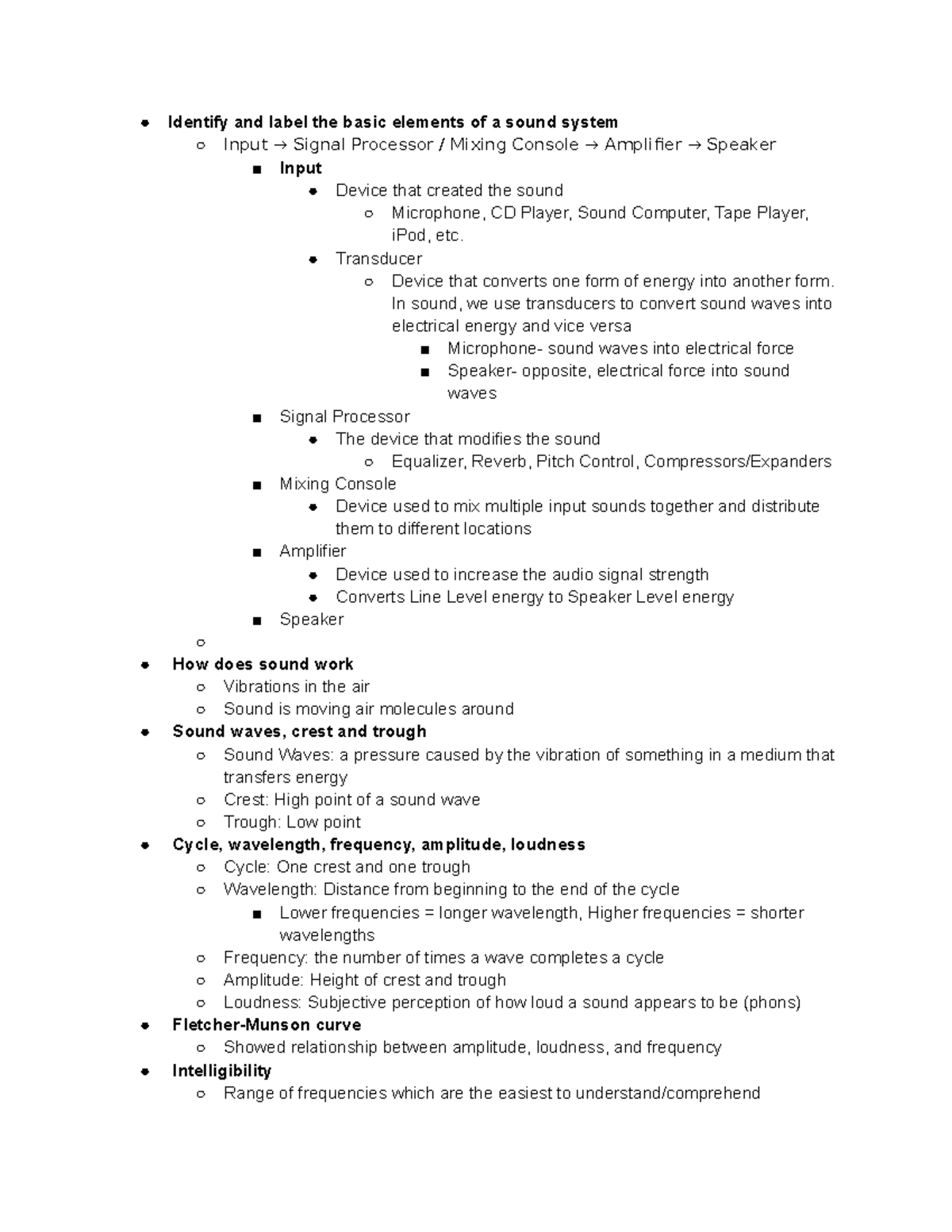 Lighting Exam 3 Review - Identify and label the basic elements of a ...