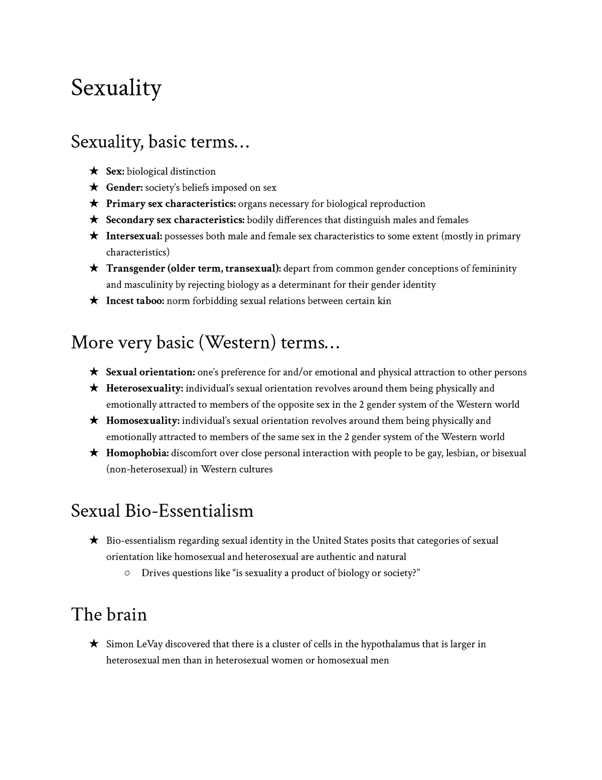 Sexuality Intro To Sociology Sexuality Sexuality Basic Terms