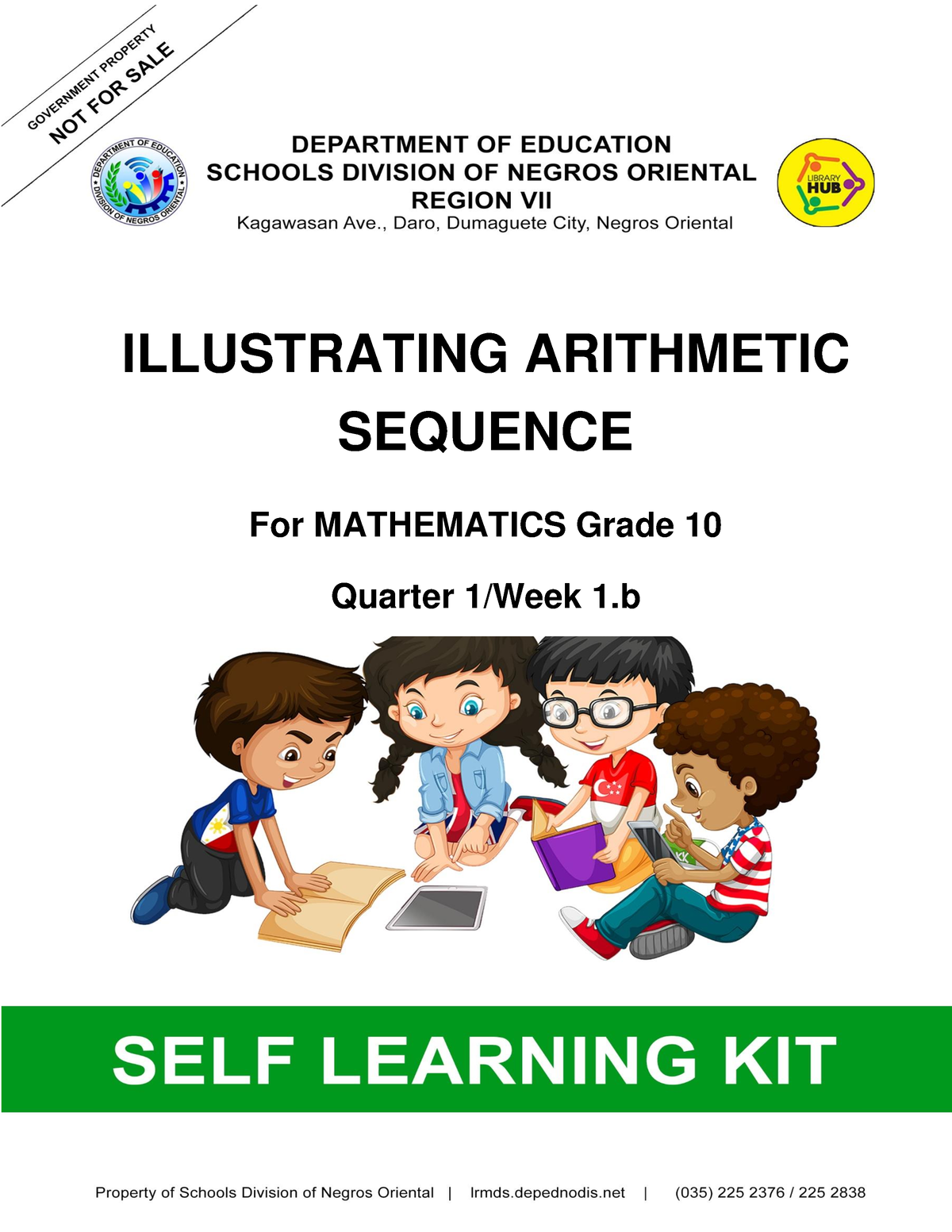 Math 10 Q1 Wk 1b For Teacher Illustrating Arithmetic Sequence For