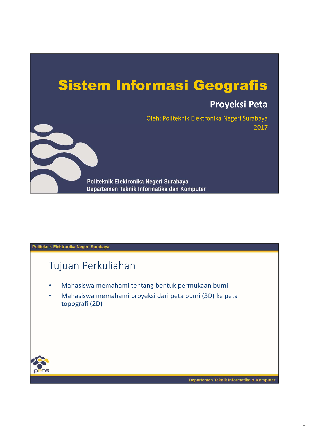 06 Proyeksi Peta - Ajajaj - Sistem Informasi Geografis Proyeksi Peta ...