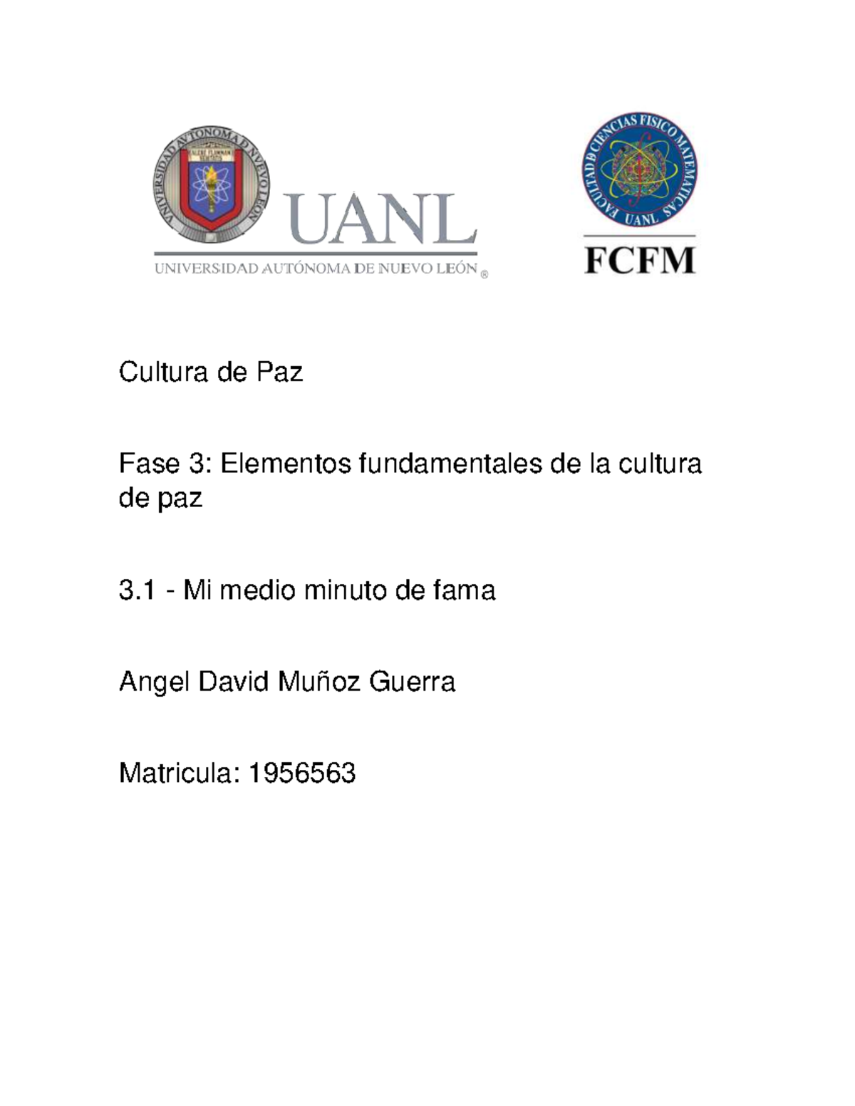 A5 Angel Muñoz - fhhd - Cultura de Paz Fase 3: Elementos fundamentales ...