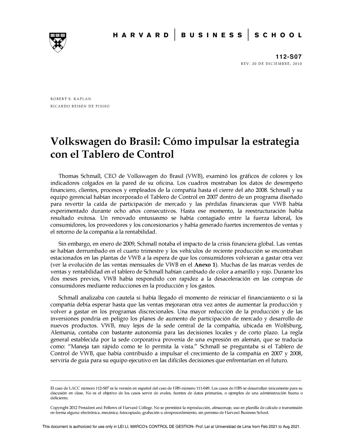 volkswagen do brasil case study solution
