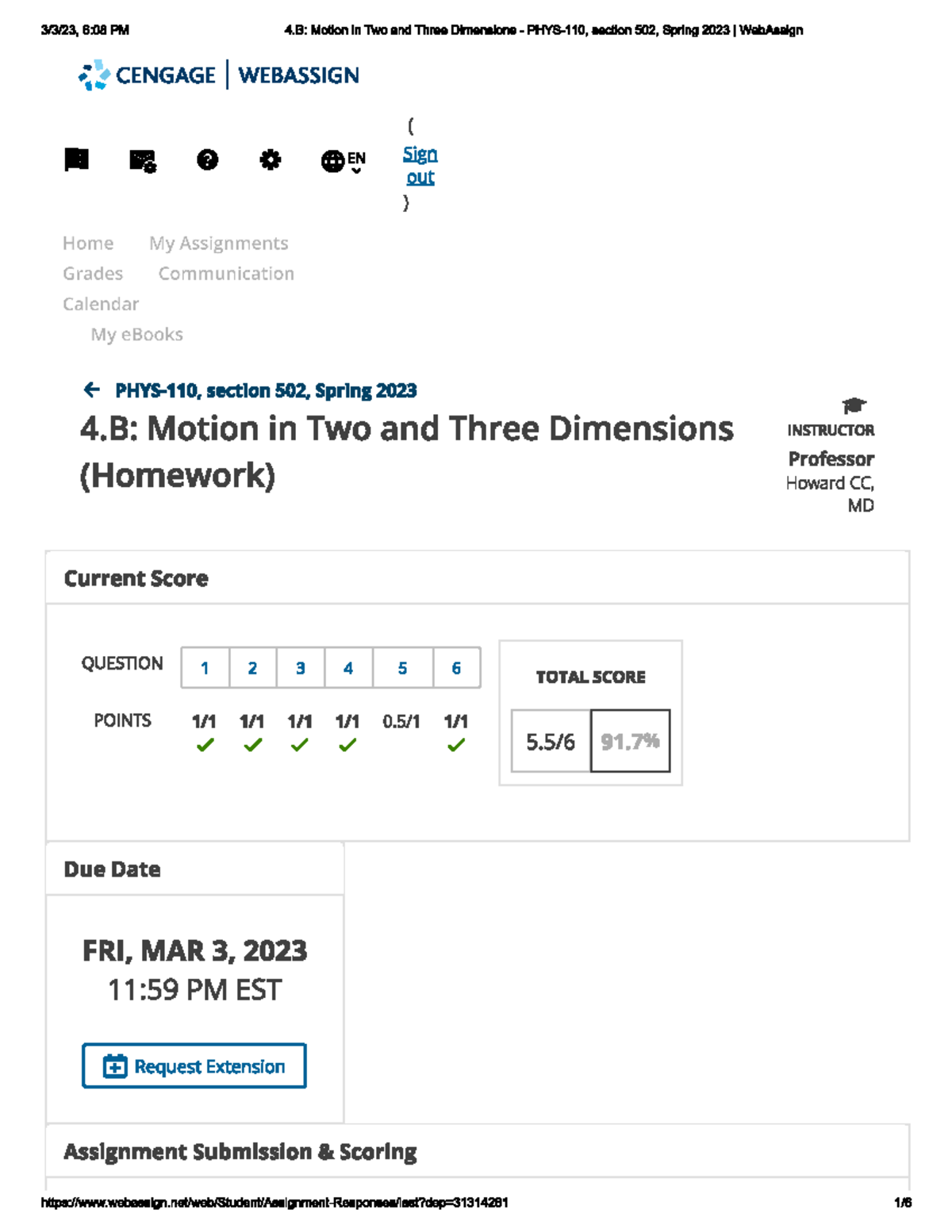 4B Motion In Two And Three Dimensions Homework - 6:08 PM 4: Motion In ...