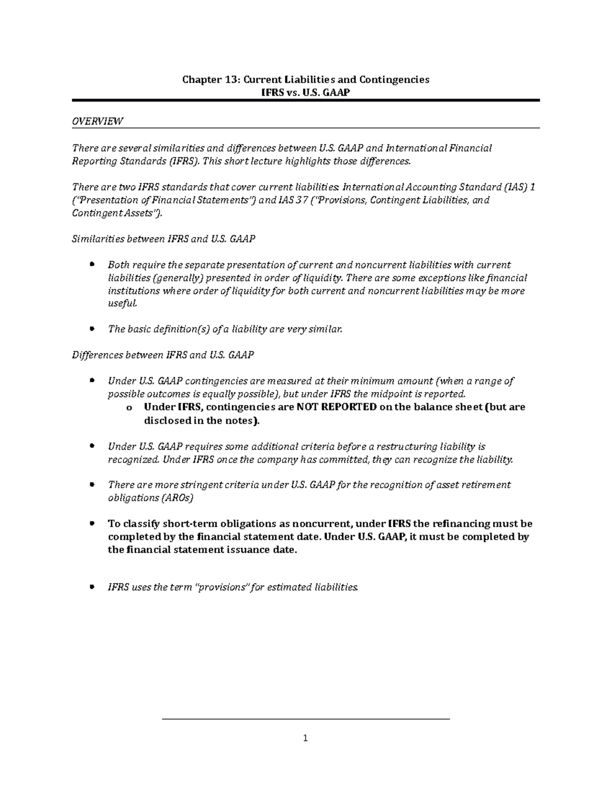 Chapter 13 Lecture Guide (IFRS) - Chapter 13: Current Liabilities and ...